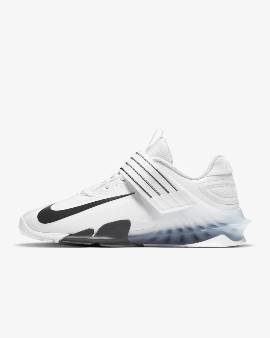 Nike Savaleos Weightlifting Shoes for Men & Women - White/Iron Grey/Laser Orange/Black Cross Training Gym Shoes