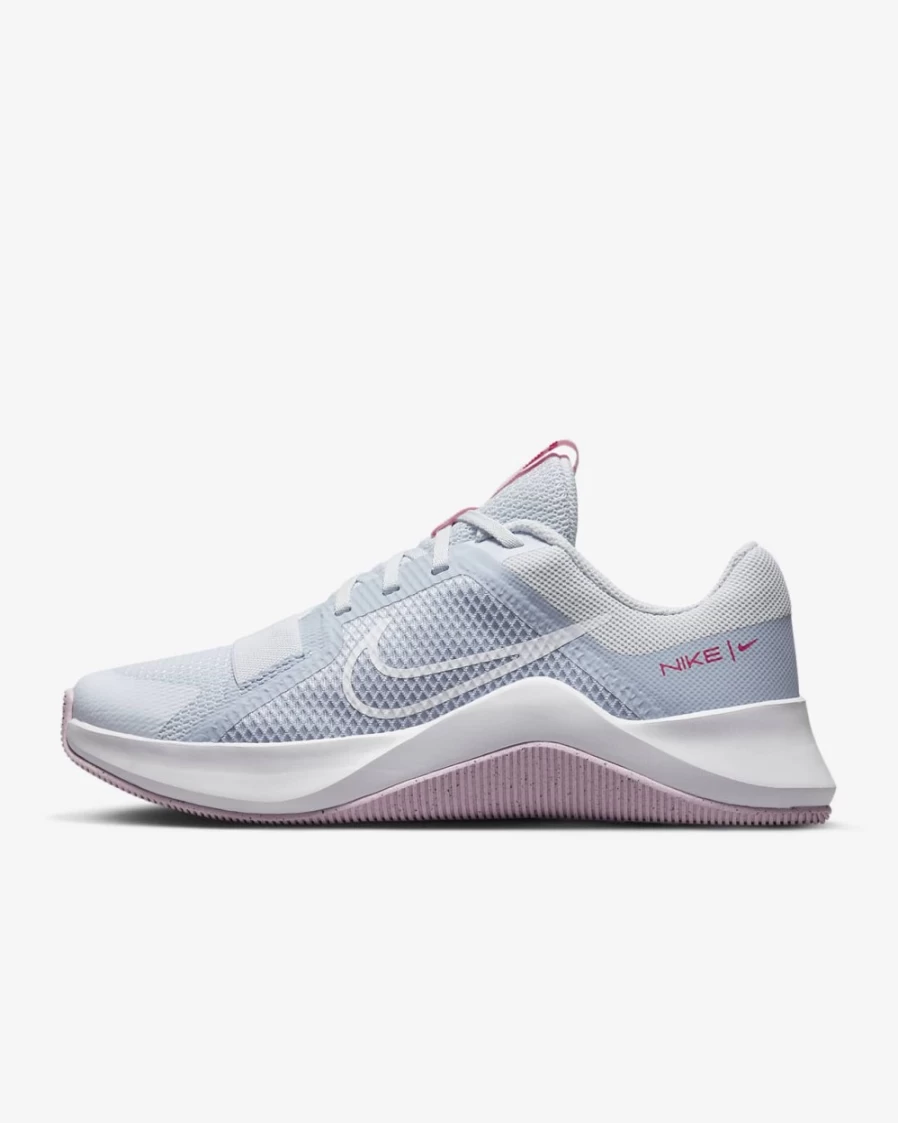 Nike MC Trainer 2 Women's Training Shoes - Football Grey/Blue Whisper/Medium Soft Pink/White