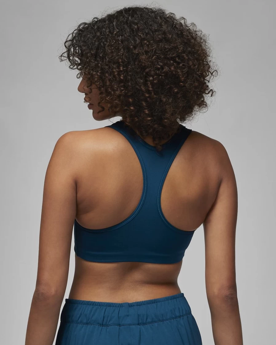 Nike Jordan Jumpman Women's Medium-Support Sports Bra - Valerian Blue/New Emerald