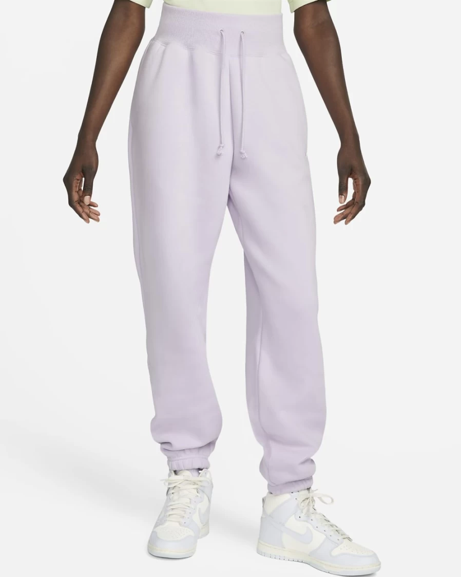 Nike Women's High-Waisted Oversized Fleece Sweatpants in Doll/Sail - Phoenix Collection Sportswear