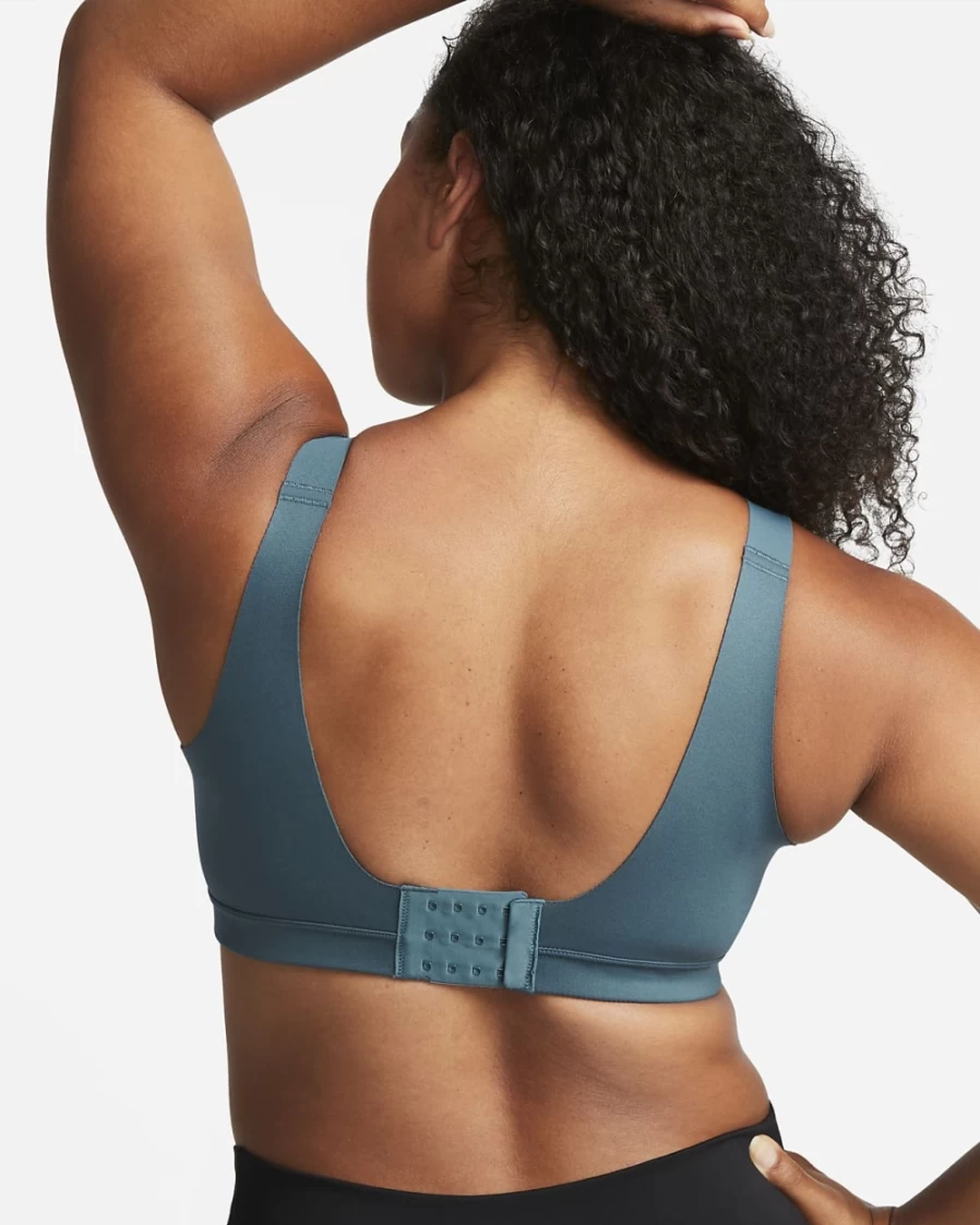 Nike Alpha Women's High-Support Sports Bra - Adjustable, Padded - Ash Green, Aviator Grey, Ocean Cube, Black