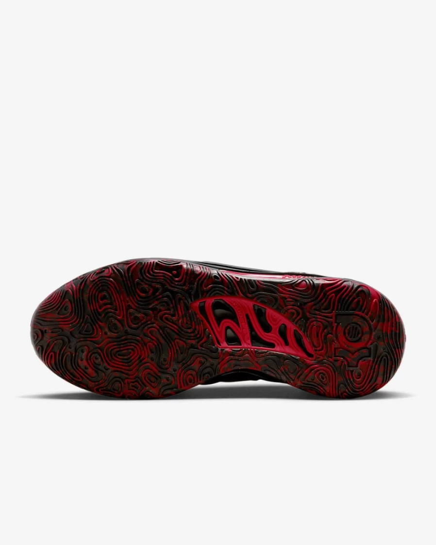 Nike KD15 Basketball Shoes for Men & Women - Black/Light Crimson/University Red