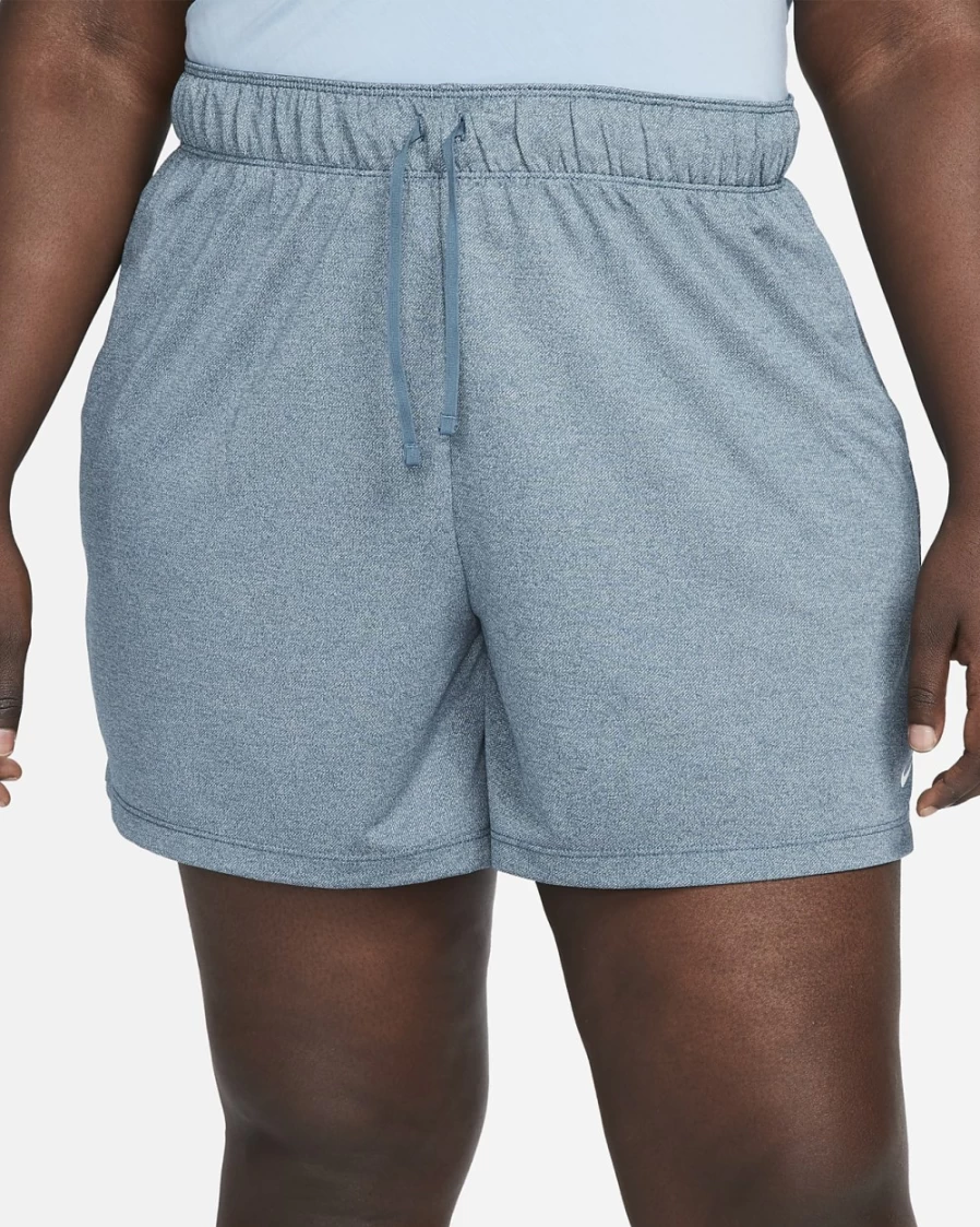 Nike Dri-FIT Attack Women's Plus Size Training Shorts in Ash Green/Heather/White