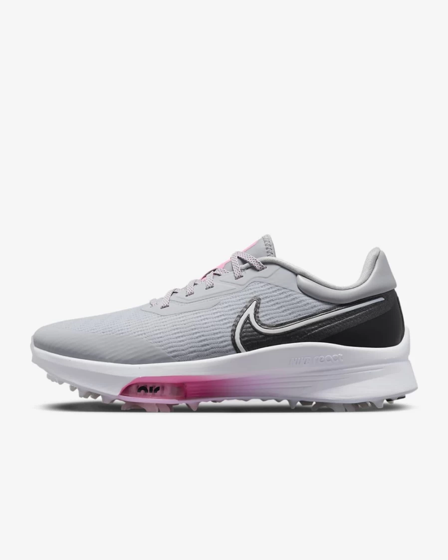 Nike Air Zoom Infinity Tour NEXT% Golf Shoes for Men & Women - Wolf Grey, Cool Grey, Pink Spell, Black