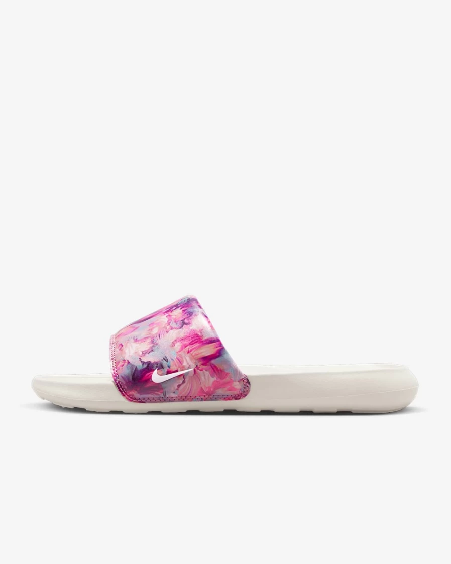 Nike Victori One Women's Slides - Cosmic Fuchsia/Light Bone/Mineral Teal/White Comfortable Sandals for Women