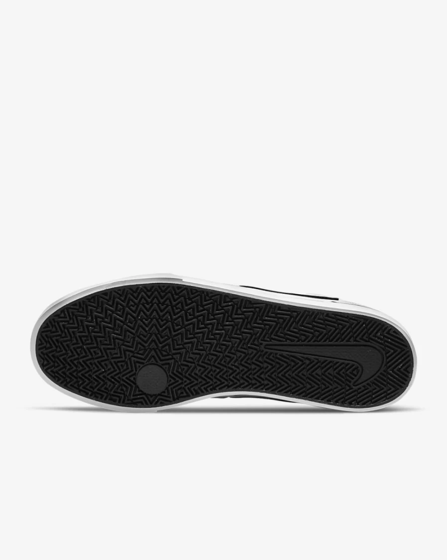 Nike SB Chron 2 Canvas Skate Shoes for Men & Women - White/White/Black