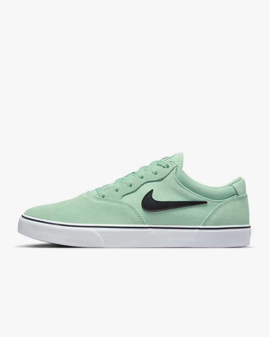 Nike SB Chron 2 Skate Shoes for Men & Women - Enamel Green/White/Black Skateboarding Sneakers