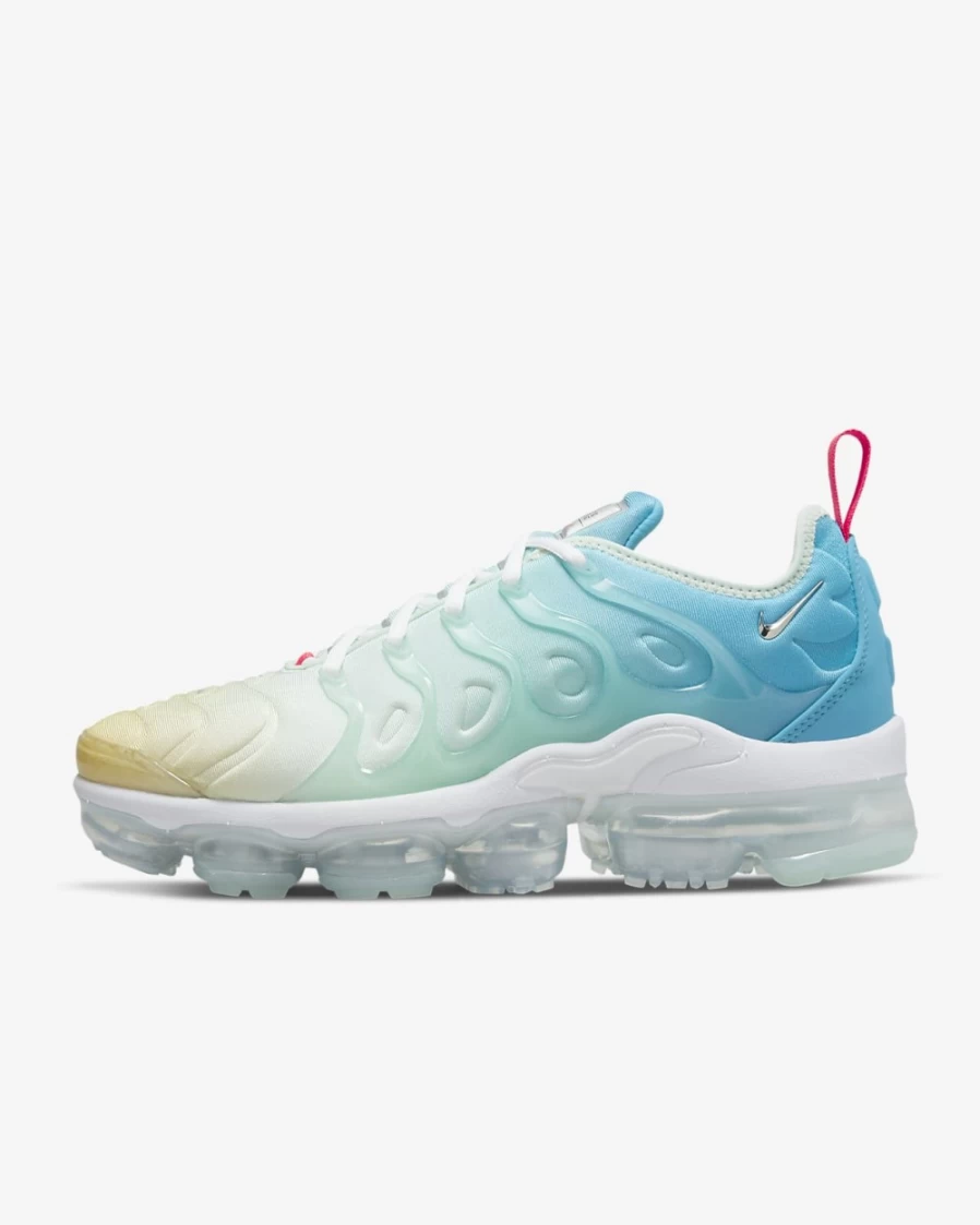 Nike Air VaporMax Plus Women's Running Shoes in Mint Foam, White, Laser Blue & Metallic Silver