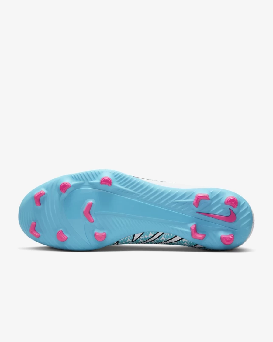 Nike Mercurial Superfly 9 Club MG Multi-Ground Soccer Cleats for Men & Women - White/Pink Blast/Baltic Blue