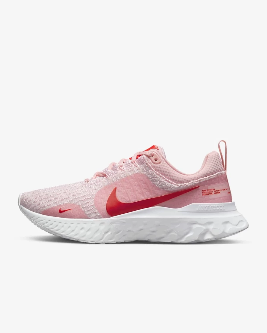 Nike React Infinity 3 Women's Road Running Shoes - Medium Soft Pink/White/Summit White/Light Crimson