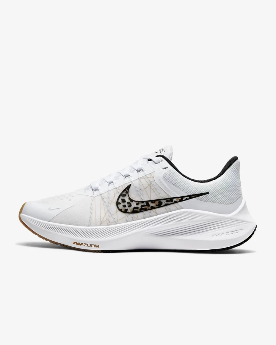 Nike Winflo 8 Premium Women's Road Running Shoes - White/Wheat/Gum Light Brown/Black