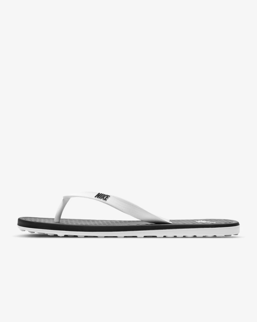 Nike Women's On Deck Slides - Black/White Comfortable Athletic Sandals