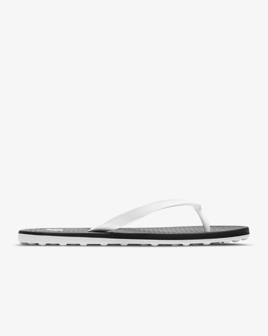 Nike Women's On Deck Slides - Black/White Comfortable Athletic Sandals