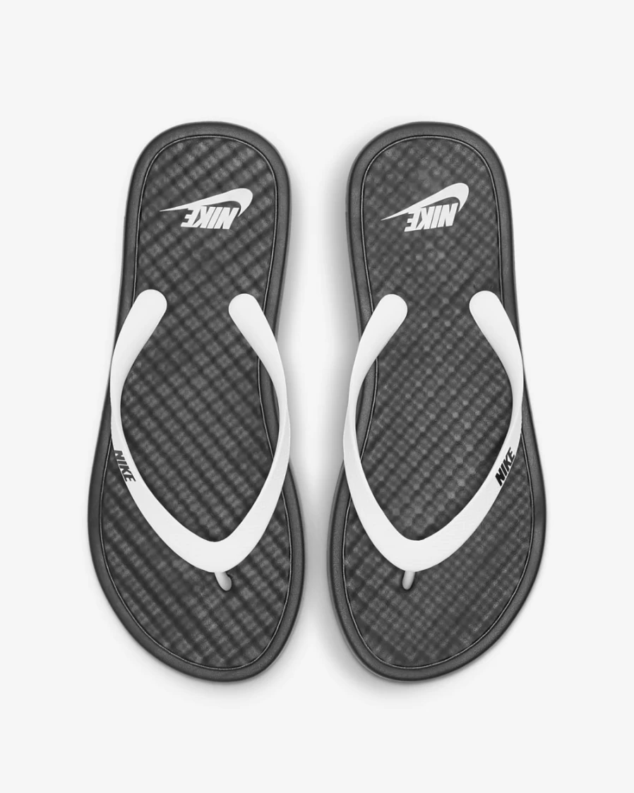 Nike Women's On Deck Slides - Black/White Comfortable Athletic Sandals