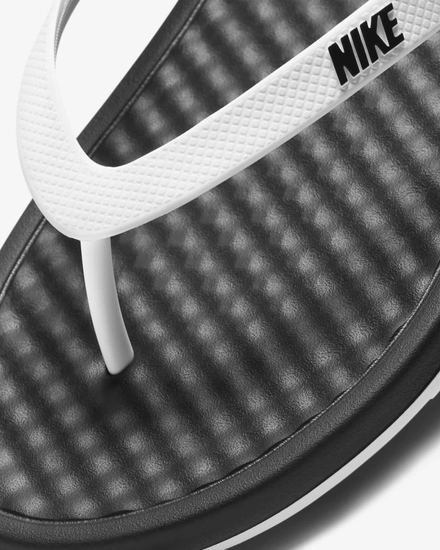 Nike Women's On Deck Slides - Black/White Comfortable Athletic Sandals
