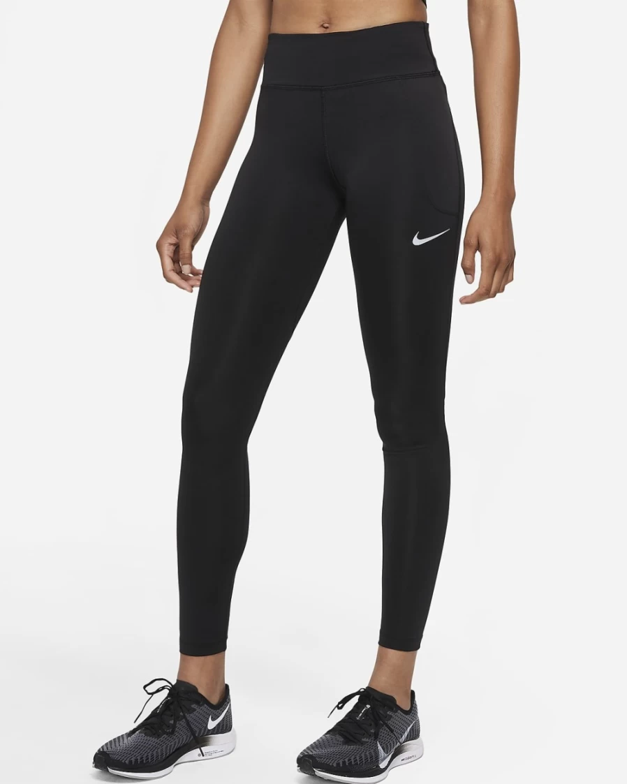 Nike Women's Fast Mid-Rise Running Leggings - Black