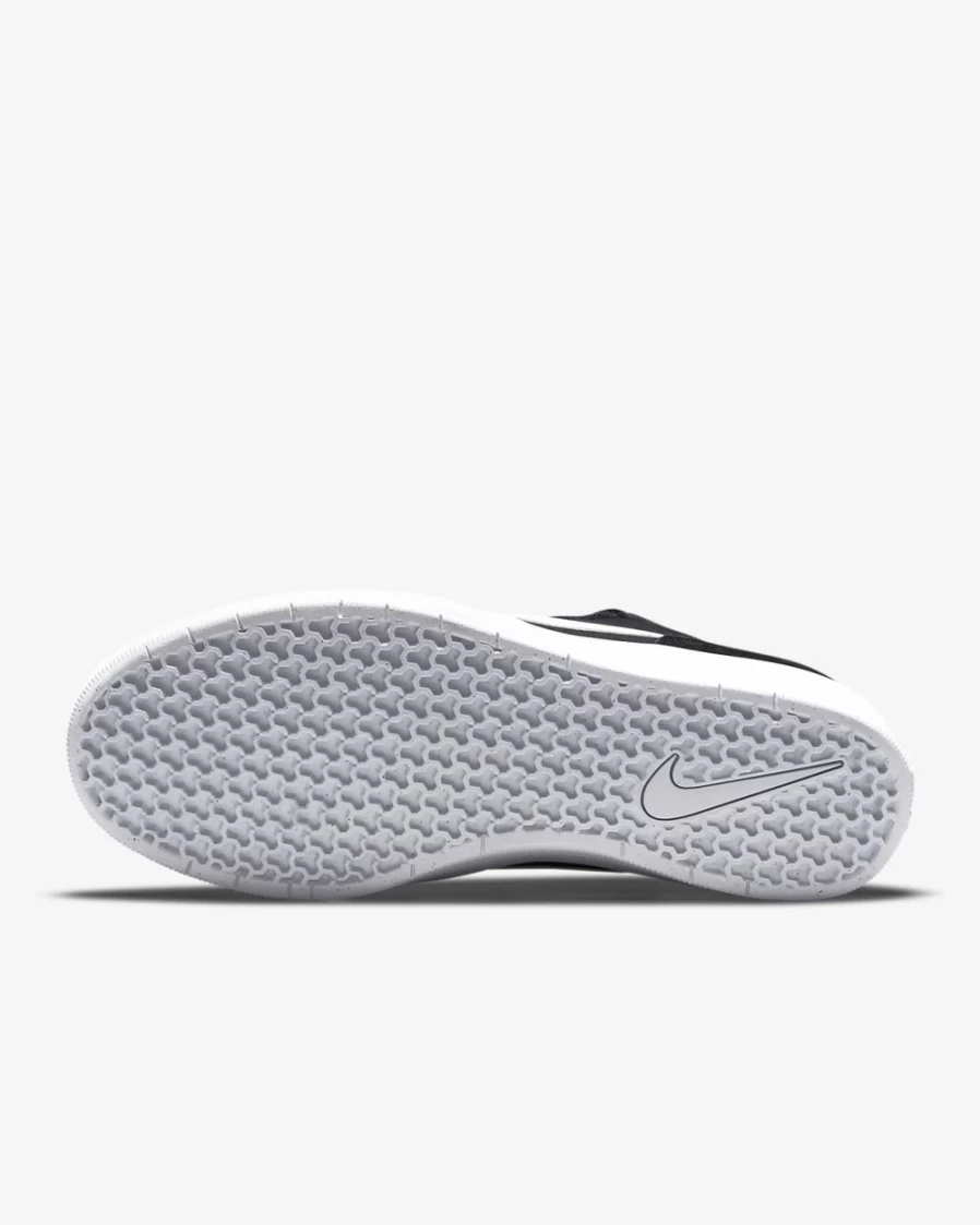 Nike SB Force 58 Skate Shoes for Men & Women - Black/Black/White Skateboarding Sneakers