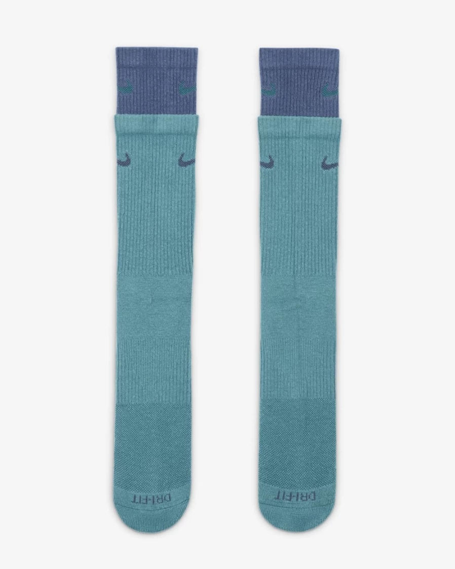 Nike Everyday Plus Cushioned Crew Socks for Men & Women - Mineral Teal Comfort Training Socks