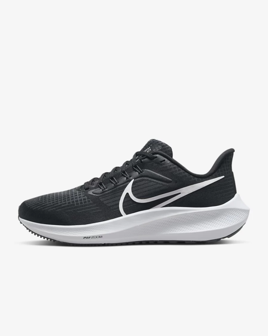 Nike Pegasus 39 Women's Road Running Shoes - Black/Dark Smoke Grey/White