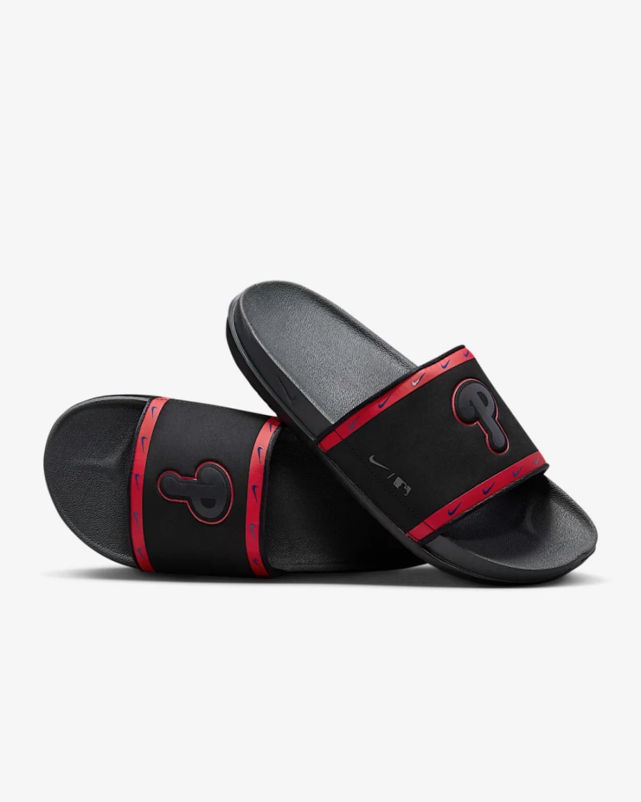 Nike Offcourt MLB Philadelphia Phillies Slide Sandals for Men & Women - Black, Sport Red, Rush Blue, Anthracite