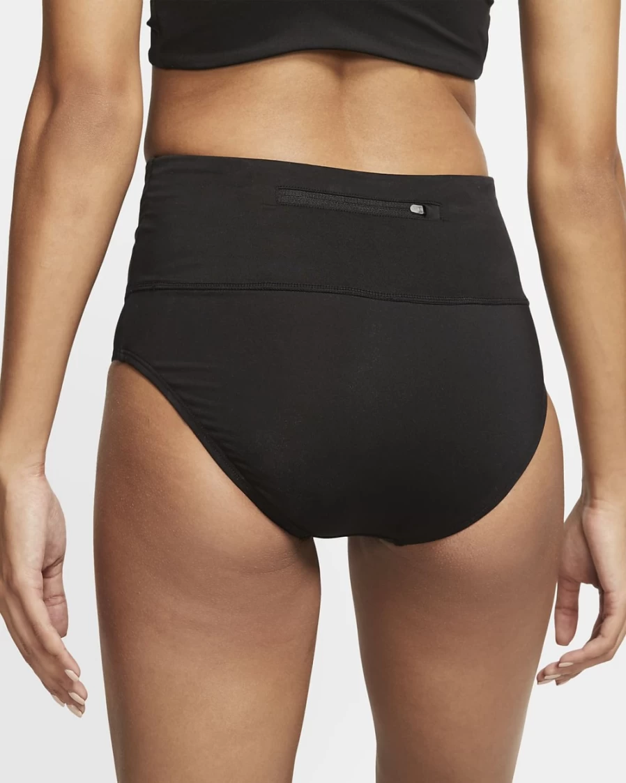 Nike Women's High-Waisted Black Swim Bottoms | Essential Swimwear