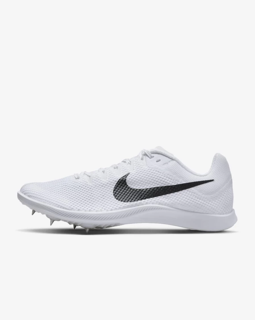 Nike Zoom Rival Track & Field Distance Spikes for Men & Women - White/Metallic Silver/Pure Platinum/Black Running Shoes