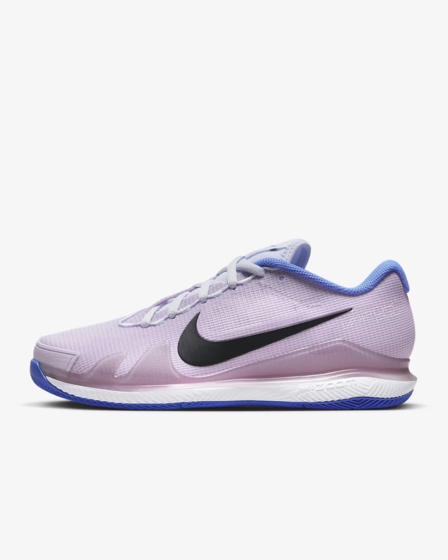 Nike Women's Air Zoom Vapor Pro Tennis Shoes - Football Grey, Doll, Medium Blue, Black | Hard Court Tennis Footwear