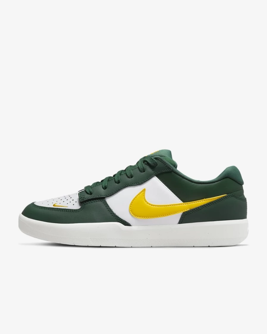 Nike SB Force 58 Premium Skate Shoes for Men & Women - Gorge Green, White, Tour Yellow