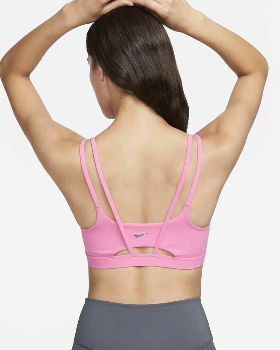 Nike Alate Trace Women's Light-Support Padded Strappy Sports Bra in Pinksicle/Sail