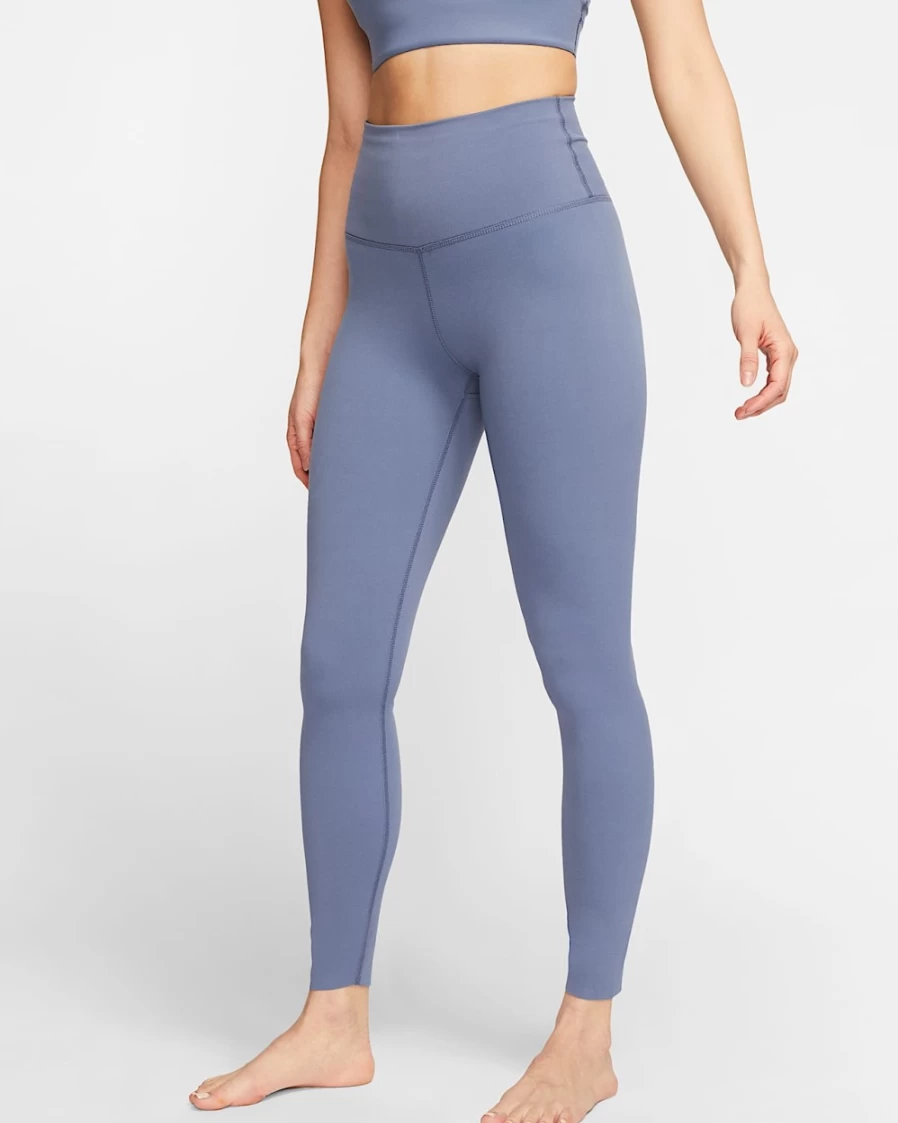 Nike Dri-FIT Luxe Women's High-Waisted 7/8 Yoga Leggings in Diffused Blue & Obsidian Mist