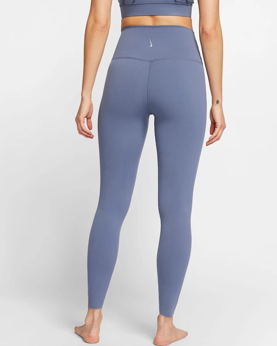 Nike Dri-FIT Luxe Women's High-Waisted 7/8 Yoga Leggings in Diffused Blue & Obsidian Mist
