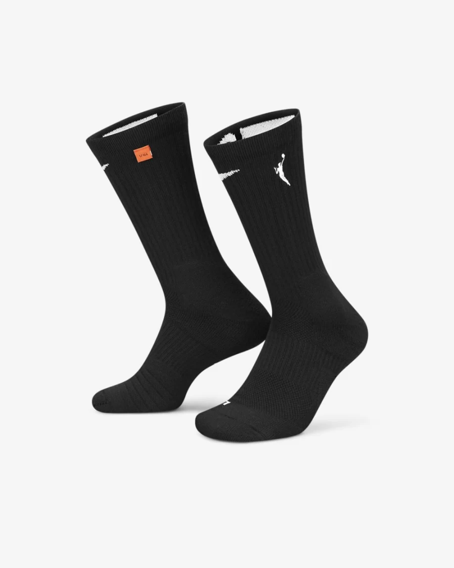 Nike Elite Basketball Crew Socks for Men & Women - Black/White WNBA Style