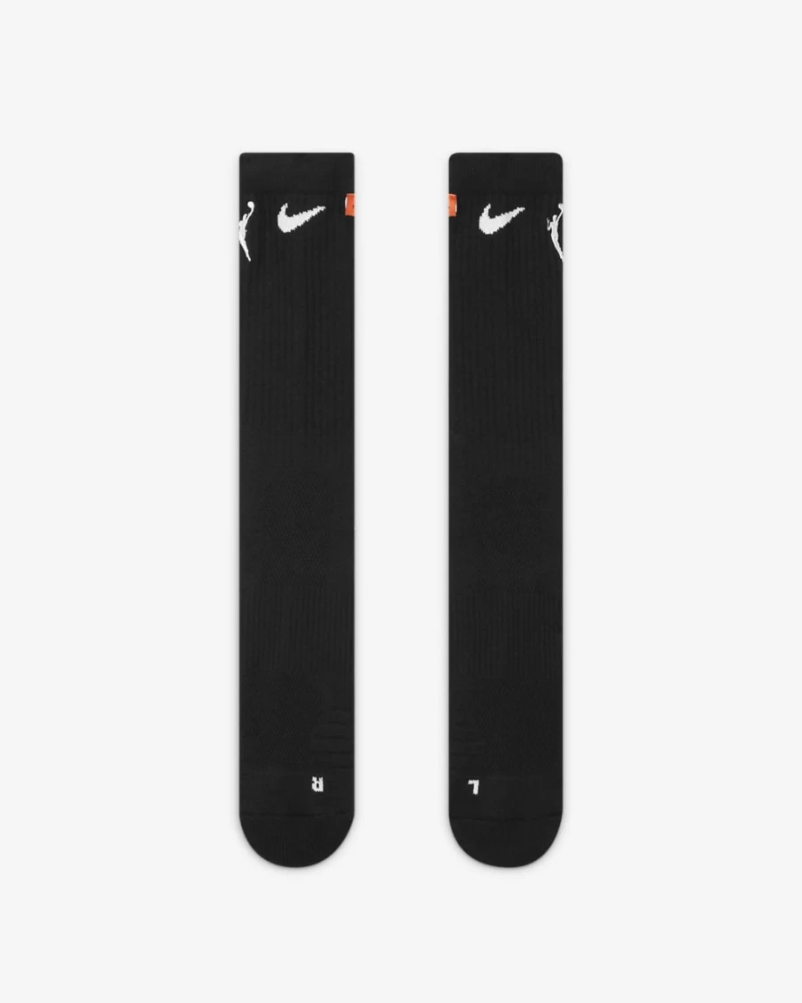 Nike Elite Basketball Crew Socks for Men & Women - Black/White WNBA Style