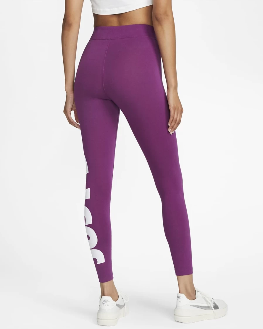 Nike Women's High-Waisted Viotech/White Graphic Leggings | Sportswear Essential