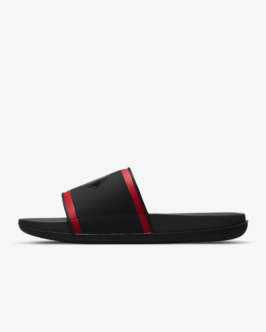 Nike Offcourt NFL Kansas City Chiefs Slide Sandals for Men & Women - Black, University Red, University Gold, Anthracite
