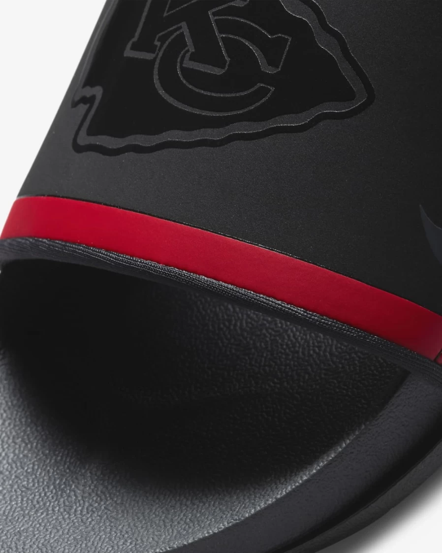 Nike Offcourt NFL Kansas City Chiefs Slide Sandals for Men & Women - Black, University Red, University Gold, Anthracite