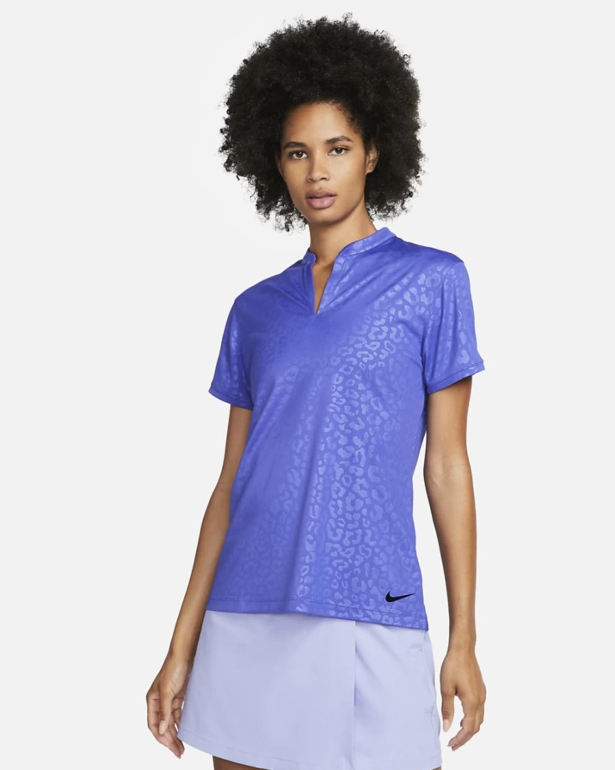 Nike Dri-FIT Victory Women's Golf Polo Shirt - Lapis/Black - Moisture-Wicking Performance Top
