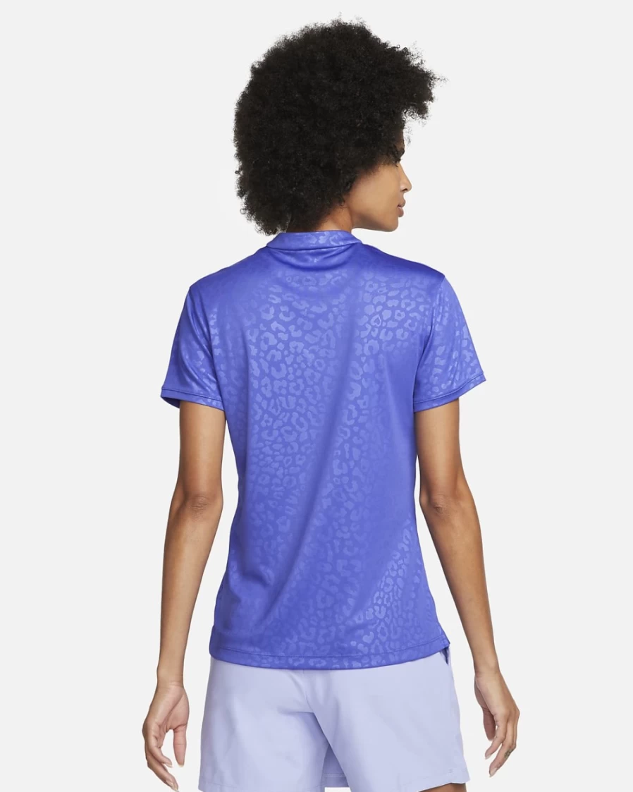 Nike Dri-FIT Victory Women's Golf Polo Shirt - Lapis/Black - Moisture-Wicking Performance Top