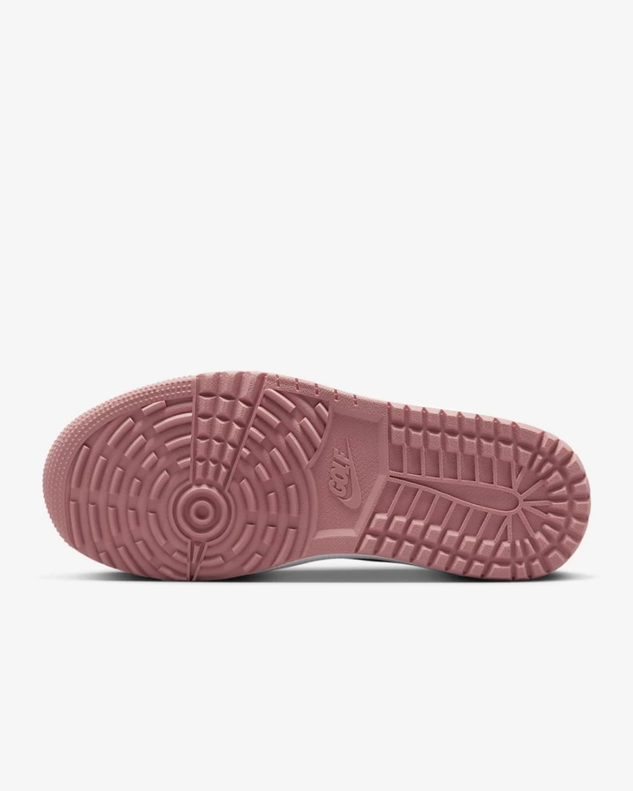 Nike Air Jordan 1 Low G Golf Shoes for Men & Women - White/Rust Pink/Black