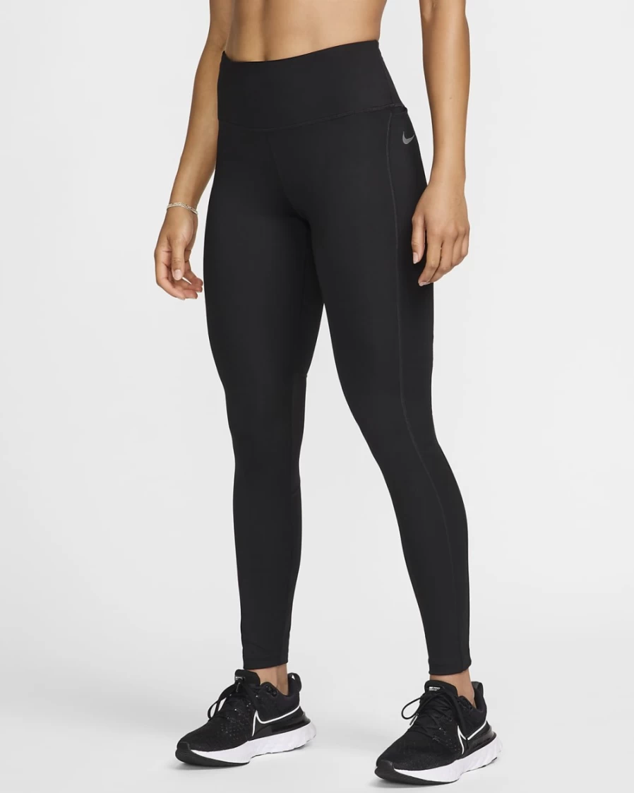 Nike Epic Fast Women's Black Mid-Rise Running Tights with Pockets