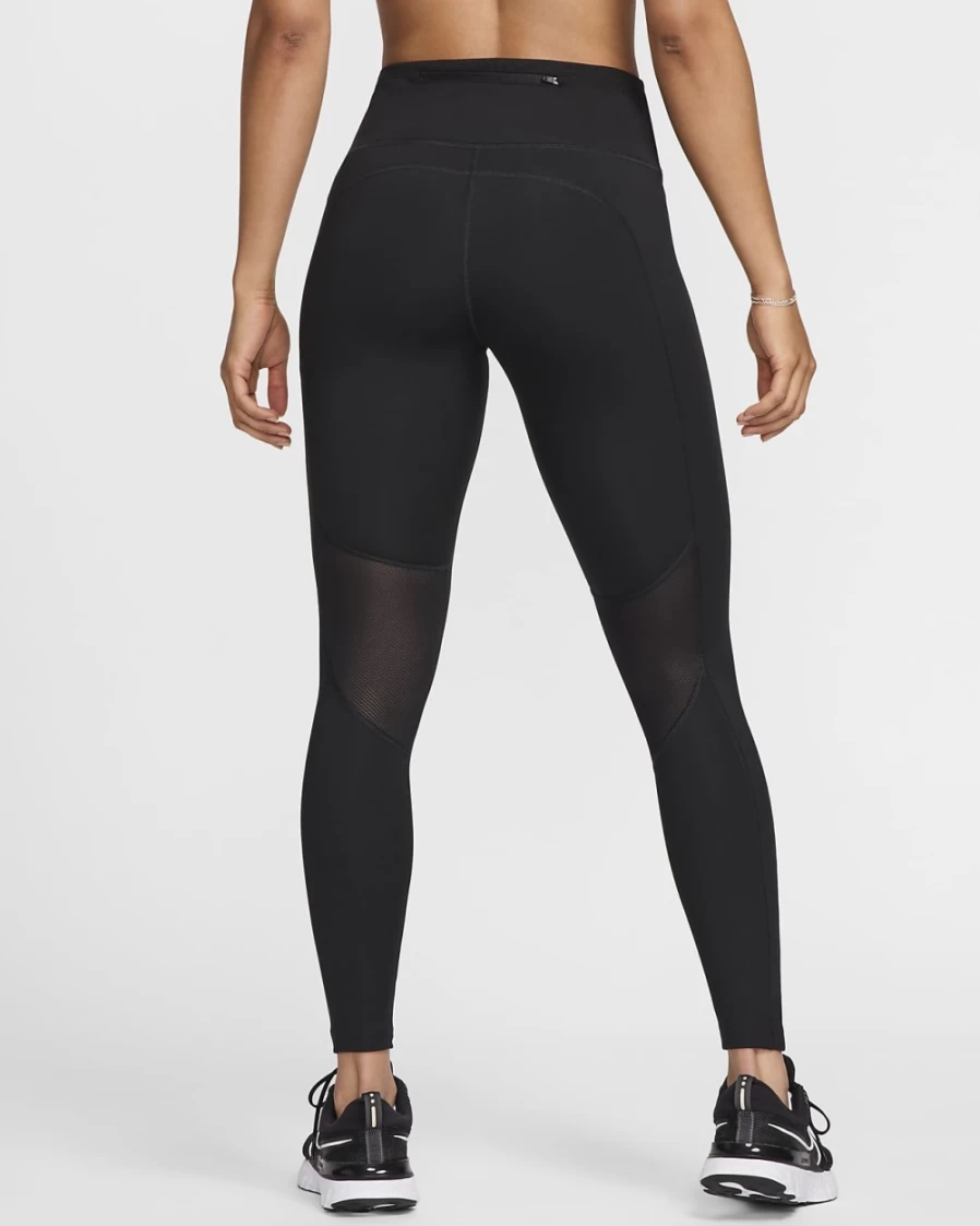 Nike Epic Fast Women's Black Mid-Rise Running Tights with Pockets