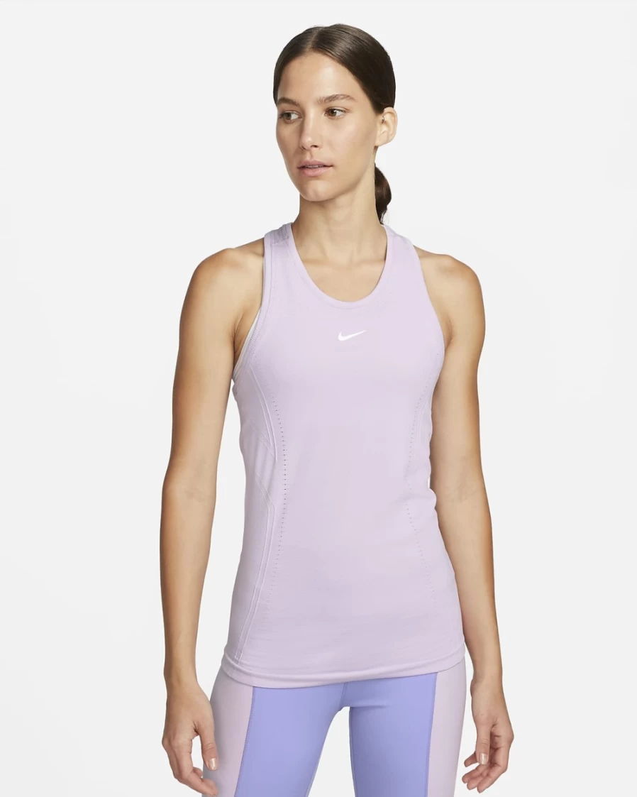 Nike Dri-FIT ADV Aura Women's Slim-Fit Tank Top - Doll Color, Breathable Workout Shirt for Women