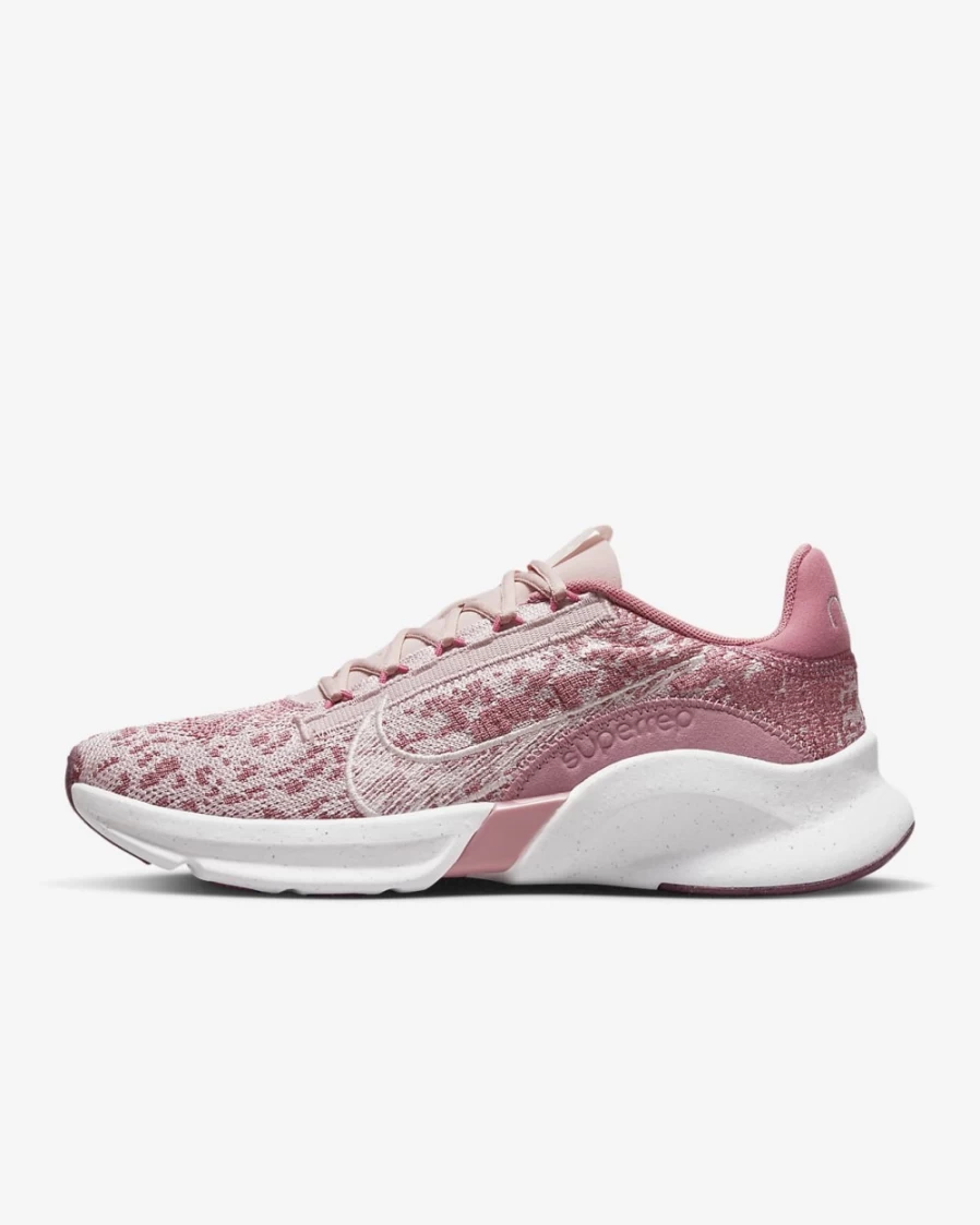 Nike SuperRep Go 3 Flyknit Women's Training Shoes - Desert Berry/Barely Rose/Elemental Pink/Sail