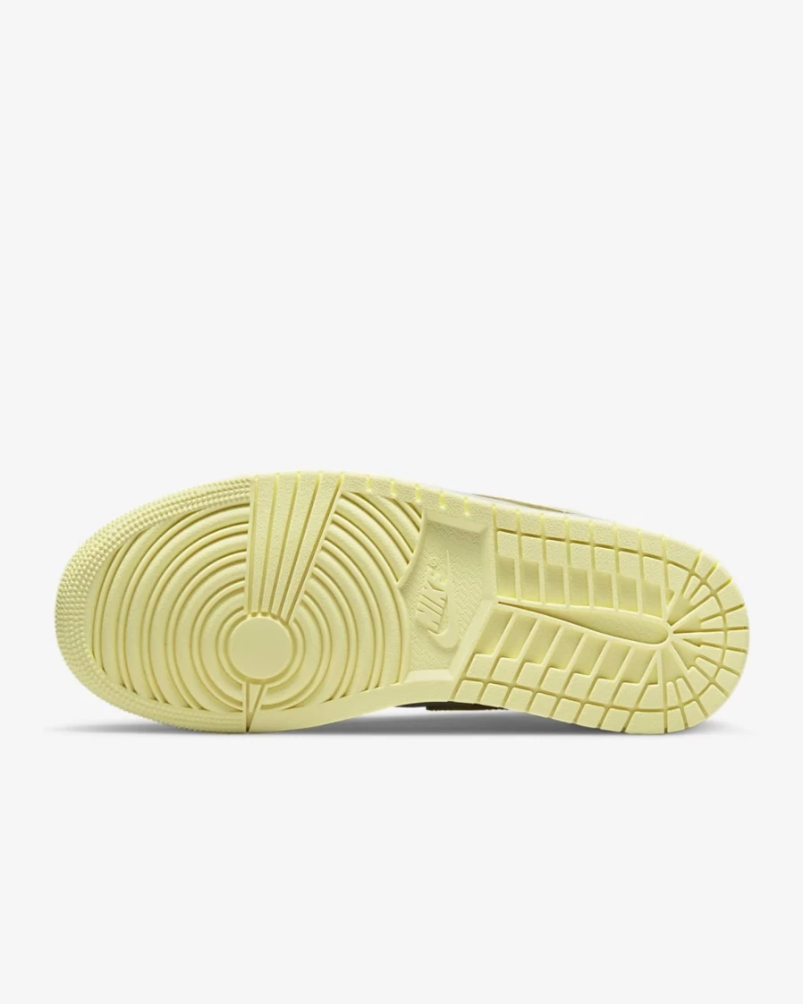 Nike Air Jordan 1 Low Women's Shoes - Pure Platinum/White/Citron Tint