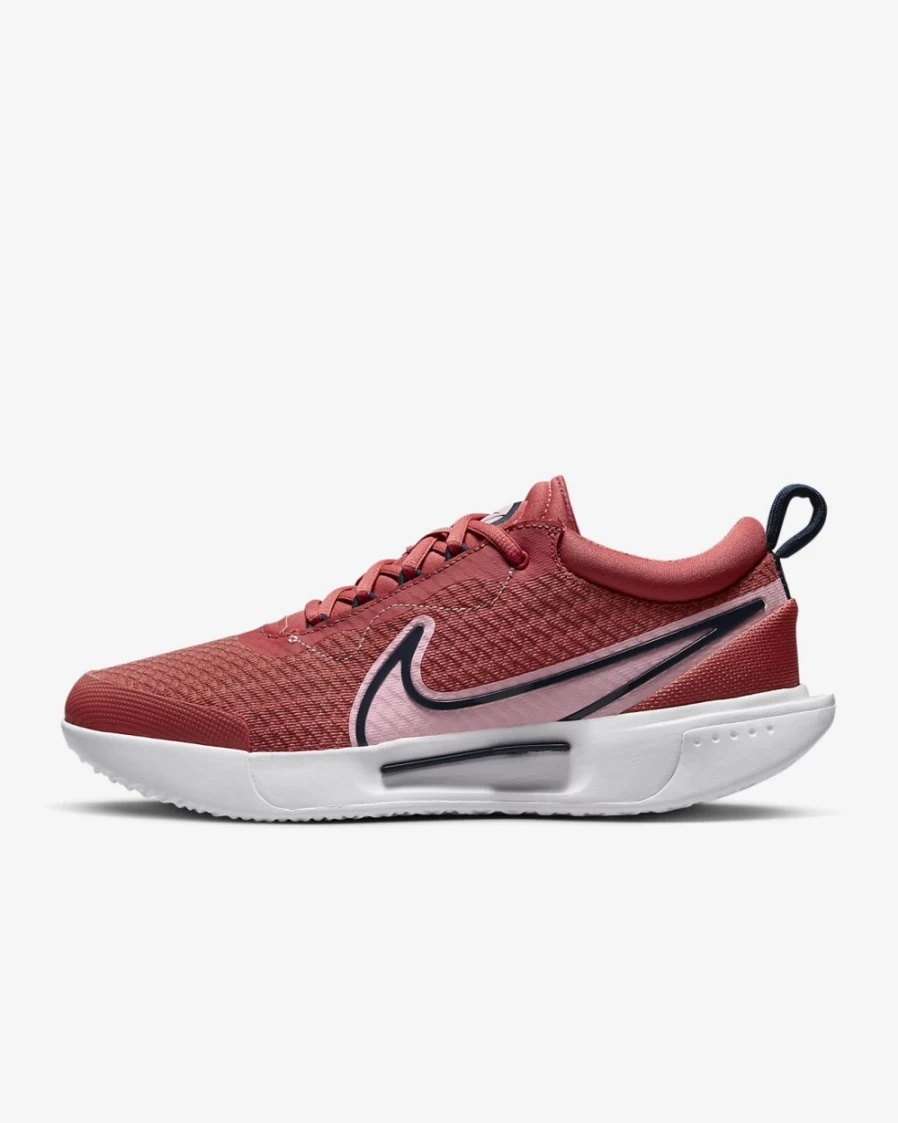 NikeCourt Air Zoom Pro Women's Tennis Shoes - Adobe/Obsidian/White/Medium Soft Pink for Hard Court
