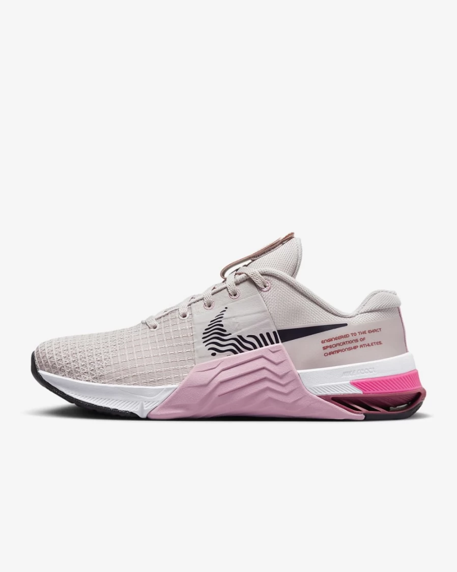 Nike Metcon 8 Women's Training Shoes - Barely Rose/Pink Rise/Canyon Rust/Cave Purple