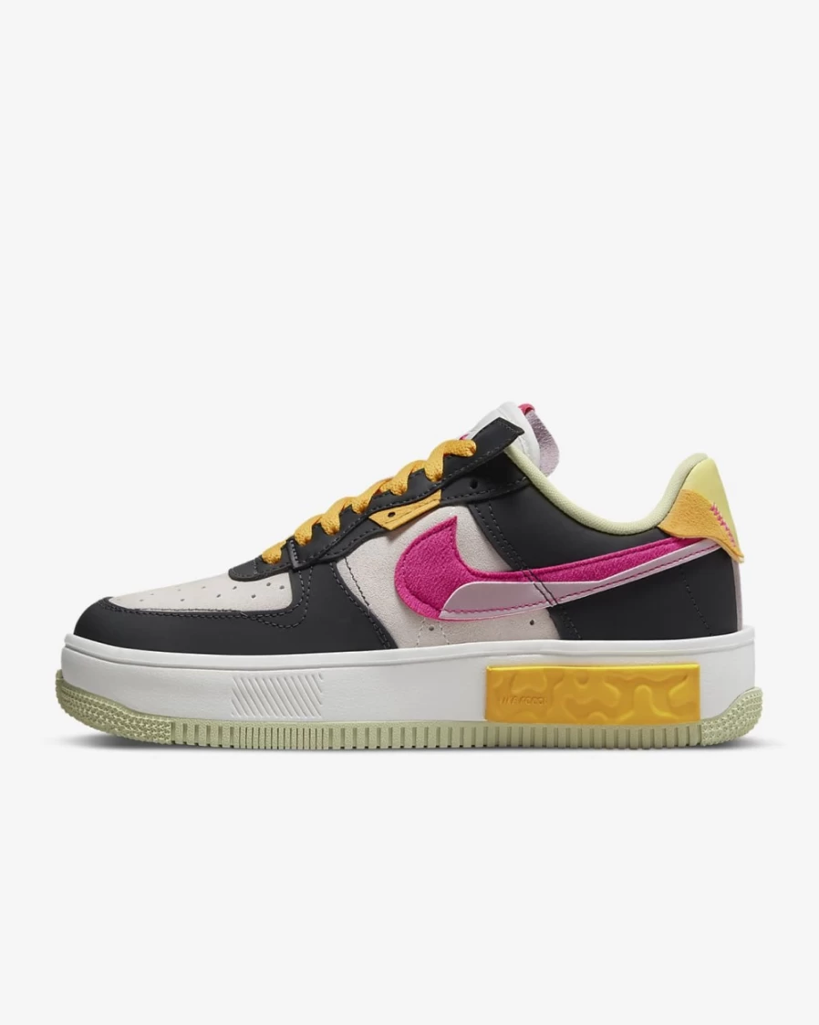 Nike Air Force 1 Fontanka Women's Shoes - Off Noir/Summit White/Plum Fog/Pink Prime