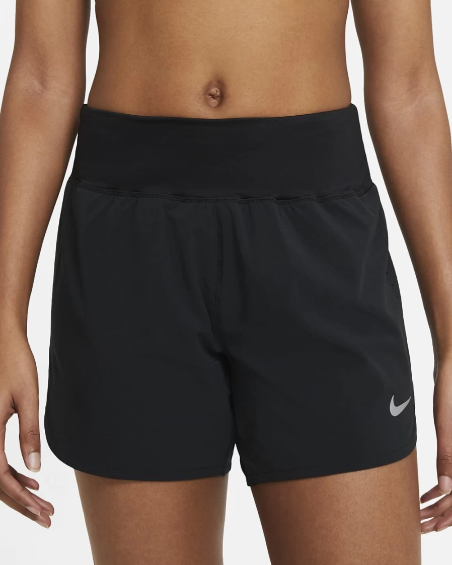 Nike Eclipse Women's Running Shorts - Black Lightweight Athletic Shorts for Women