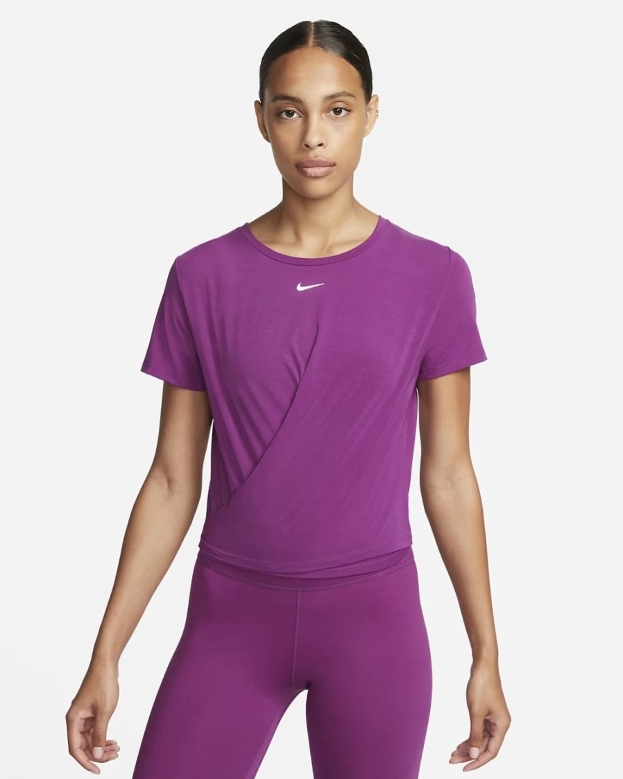Nike Women's Viotech Dri-FIT One Luxe Cropped Short-Sleeve Workout Top