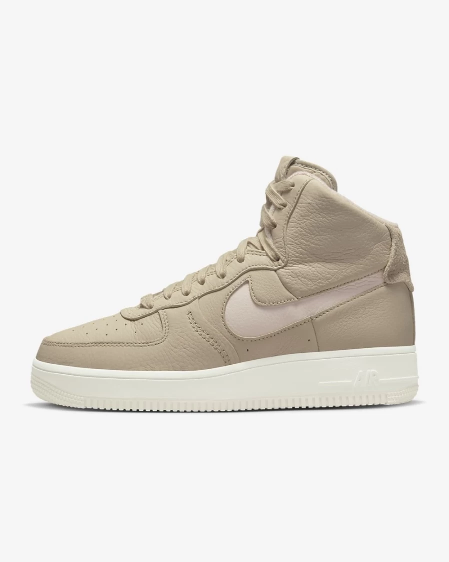 Nike Air Force 1 Sculpt Women's Shoes - Sanddrift/Summit White/Light Soft Pink Athletic Sneakers